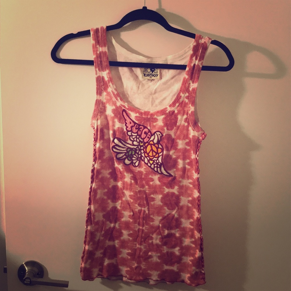 Lucky Brand tie dye tank top